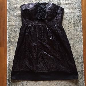 BCBG Black strapless cocktail dress size 10